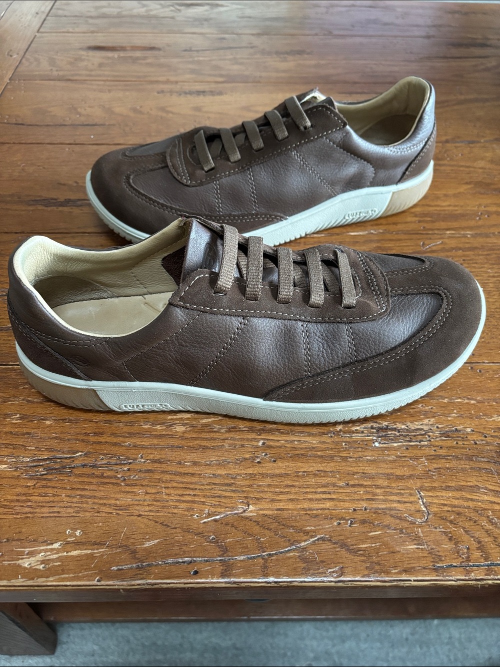 Keen KNX T-Toe Sneaker Men’s Dark Brown Leather Slip-on Comfy 1030625 Size 10.5 - Picture 15 of 15